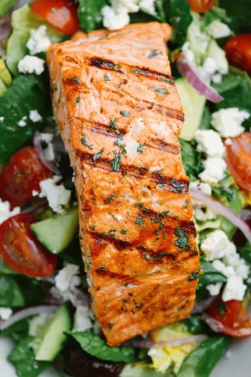 Grilled Salmon Salad