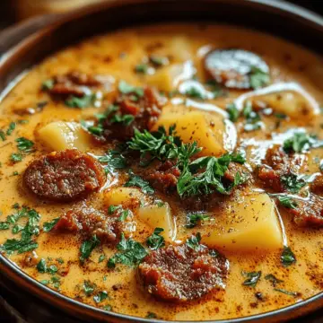 Creamy Chorizo Potato Soup Recipe