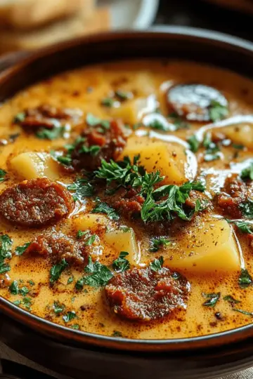 Creamy Chorizo Potato Soup Recipe