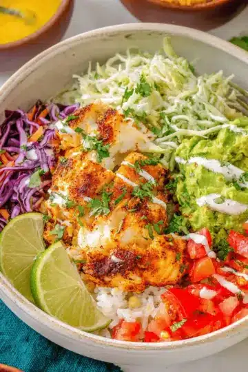 Blackened Fish Taco Protein Bowl