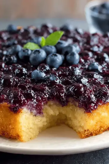 Best Homemade Blueberry Upside Down Cake