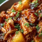 Easy Crockpot Pineapple BBQ Chicken (Ready in Minutes!)