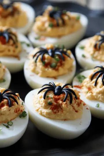 Spooky Deviled Eggs
