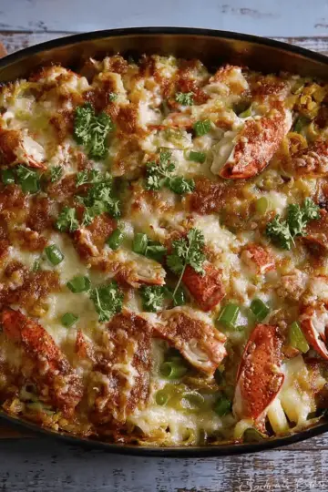 Chinese Baked Lobster and Crab Casserole