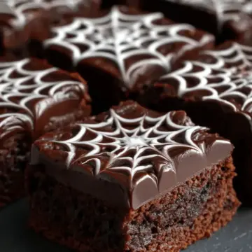 Spiderweb Brownies