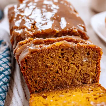 Pumpkin Bread with Brown Sugar Glaze