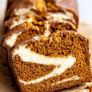Pumpkin Bread with Cream Cheese Swirl Recipe