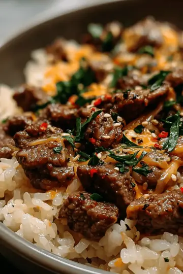 Cozy Garlic Butter Beef Bowl