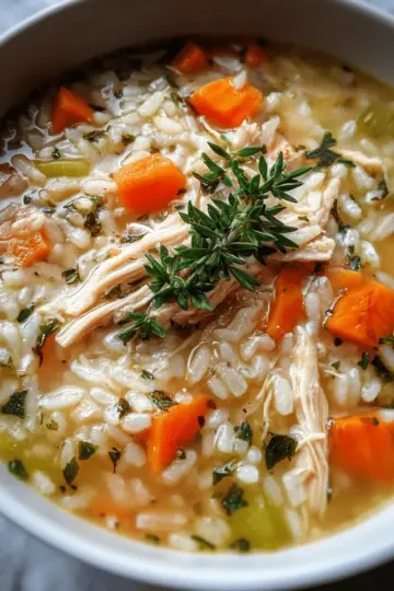 Crockpot Chicken and Rice Soup