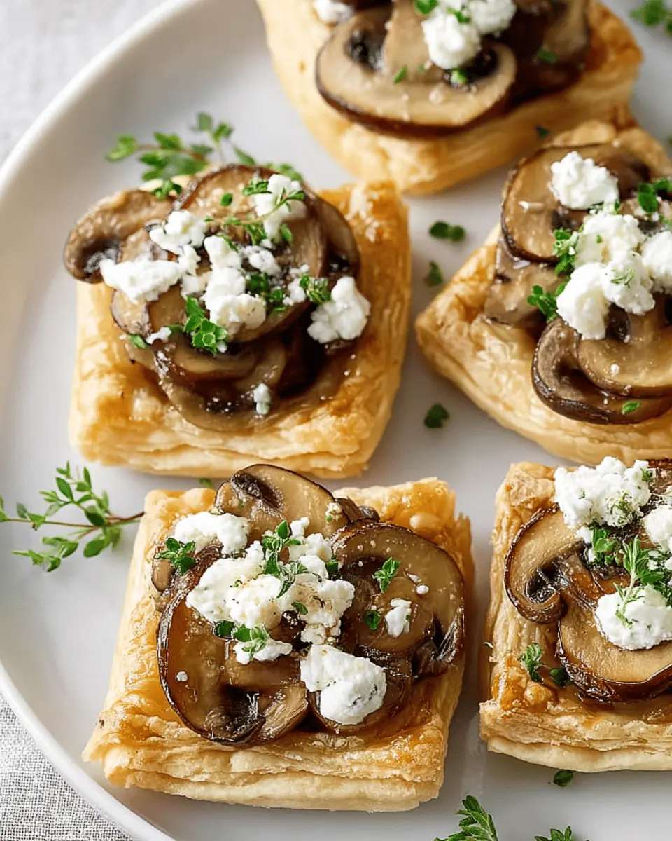 Mini Mushroom and Goat Cheese Tarts: Easy, Indulgent Appetizer Recipe