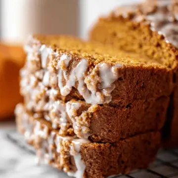 Pumpkin Bread with Maple Glaze