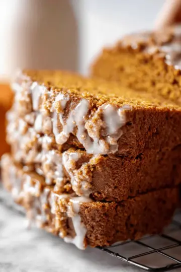 Pumpkin Bread with Maple Glaze