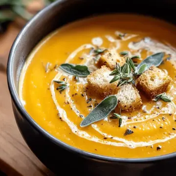 Roasted Butternut Squash Soup Recipe