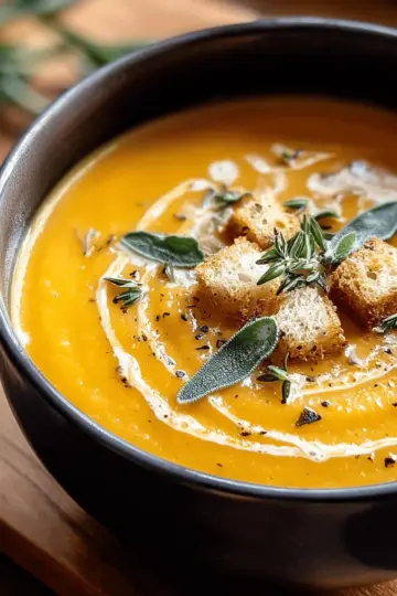 Roasted Butternut Squash Soup Recipe
