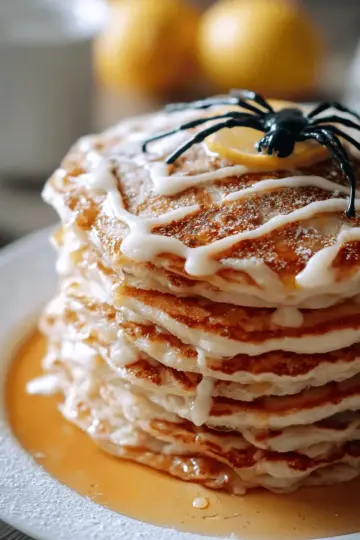 EASY LEMONADE PANCAKES FOR HALLOWEEN