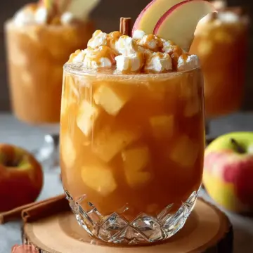 Caramel Apple Pie Punch Mocktail