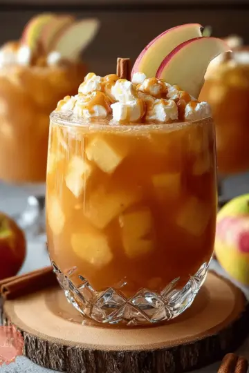 Caramel Apple Pie Punch Mocktail