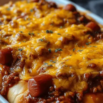 Chili Cheese Dog Bake