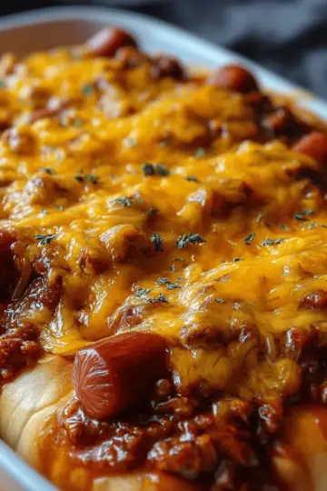 Chili Cheese Dog Bake