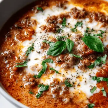 Keto Lasagna Soup Recipe