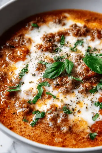 Keto Lasagna Soup Recipe