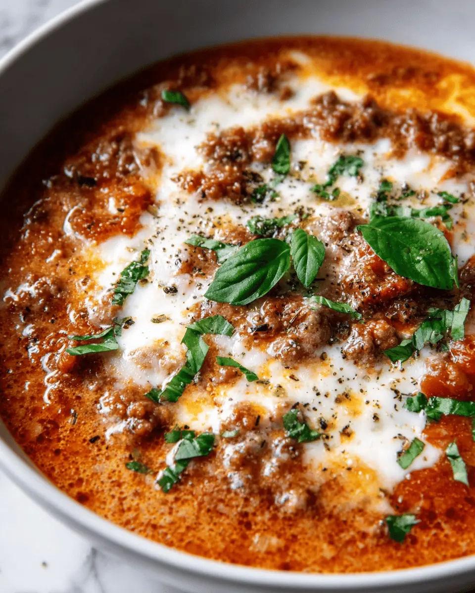 Keto Lasagna Soup Recipe: Indulgent Comfort Food Made Easy