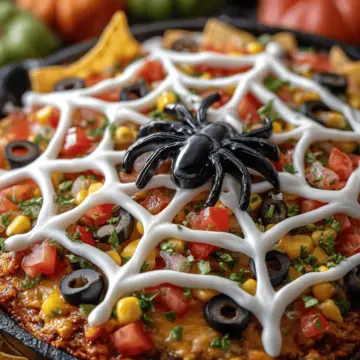 Spider Web Taco Dip