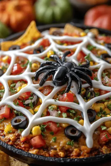 Spider Web Taco Dip