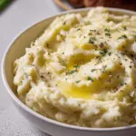 Roasted Garlic Mashed Potatoes {Slow Cooker}
