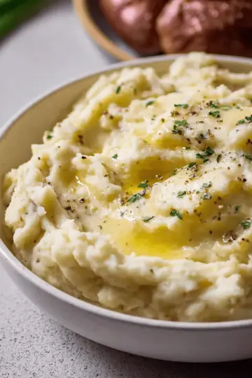 Roasted Garlic Mashed Potatoes {Slow Cooker}
