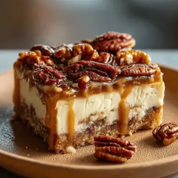 Maple Pecan Cheesecake Bars