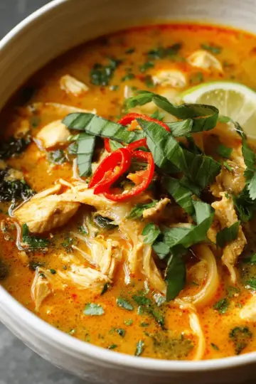 Easy Thai Chicken Curry Soup