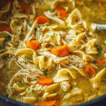 Easy Chicken Noodle Soup with Egg Noodles