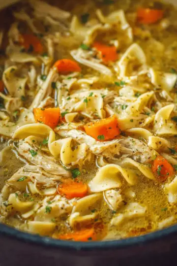 Easy Chicken Noodle Soup with Egg Noodles