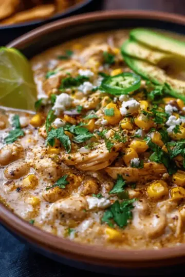 Mexican Street Corn White Chicken Chili