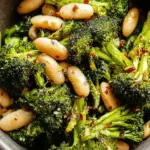 Roasted Broccoli and White Beans