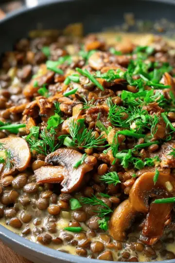 Lentil Mushroom Stroganoff: A Hearty Vegetarian Delight