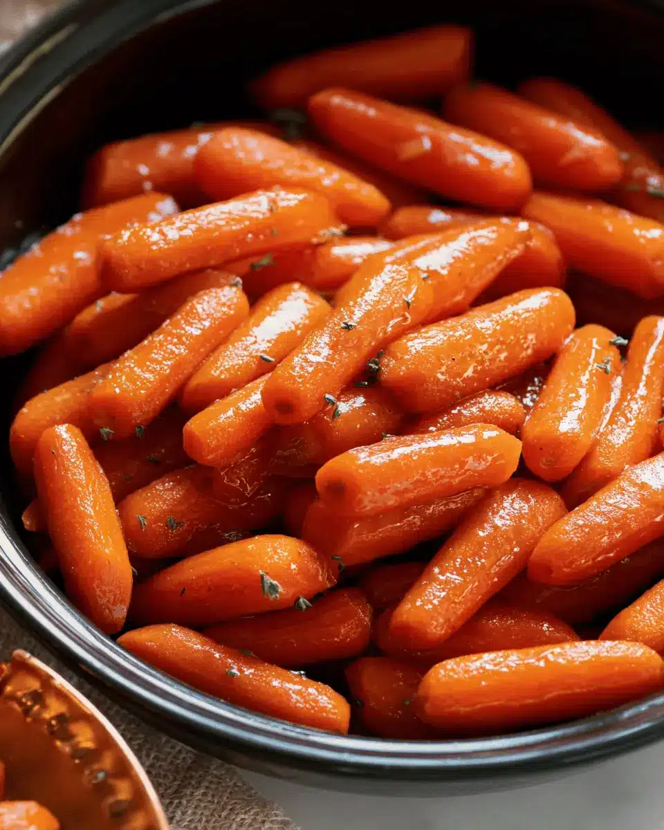 Amazing Slow Cooker Maple & Brown Sugar Glazed Carrot Recipe That's Simply Irresistible
