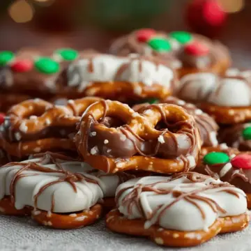 Christmas Pretzel Hugs