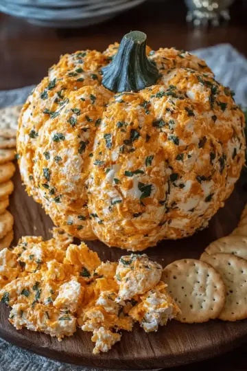 Pumpkin Shaped Cheese Ball