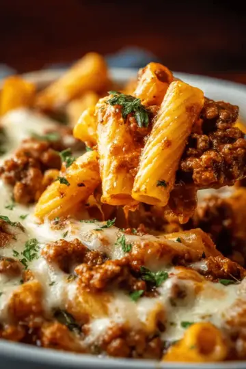 Cooking Baked Ziti With Ground Beef In Naples Italy
