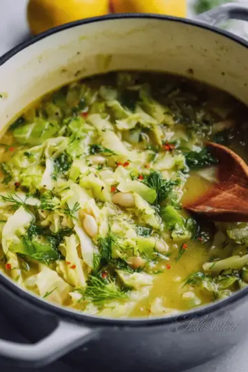 Lemon Dill Cabbage Soup