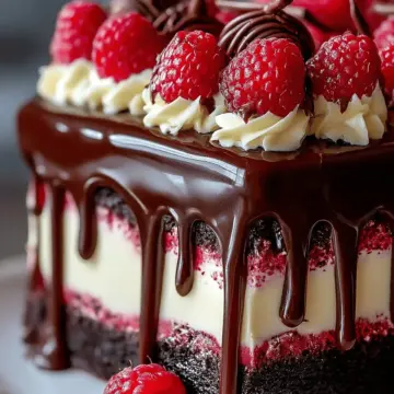 Chocolate Raspberry Drip Cake