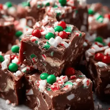 Christmas fudge candy