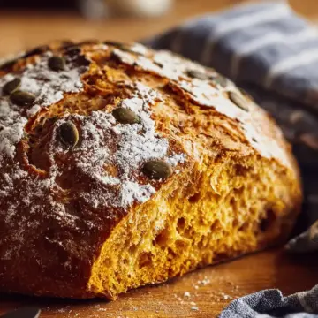 Pumpkin No Knead Bread Recipe
