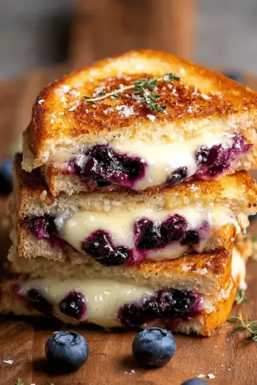 Crispy Blueberry Grilled Cheese