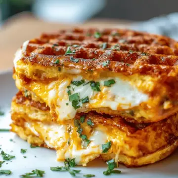 Low Carb Grilled Cheese Chaffle