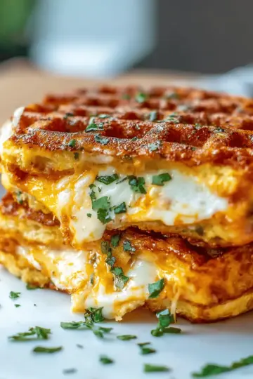Low Carb Grilled Cheese Chaffle