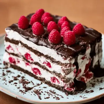 Chocolate-Raspberry Icebox Cake