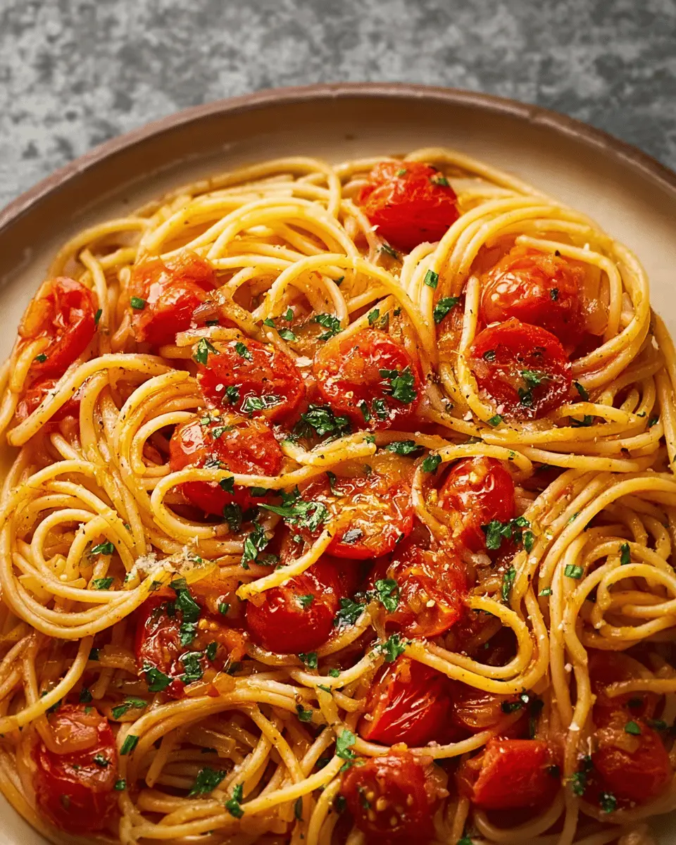 Tomato and Garlic Pasta: Easy Recipe with Turkey Bacon Twist